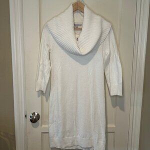 NWT - Old Navy Cowl Neck Sweater Dress, Off White -Size Small